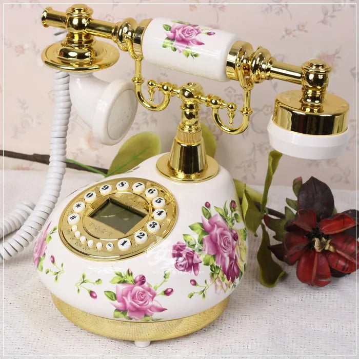 Retro Telefon – Keramik Antik – Schnurgebunden