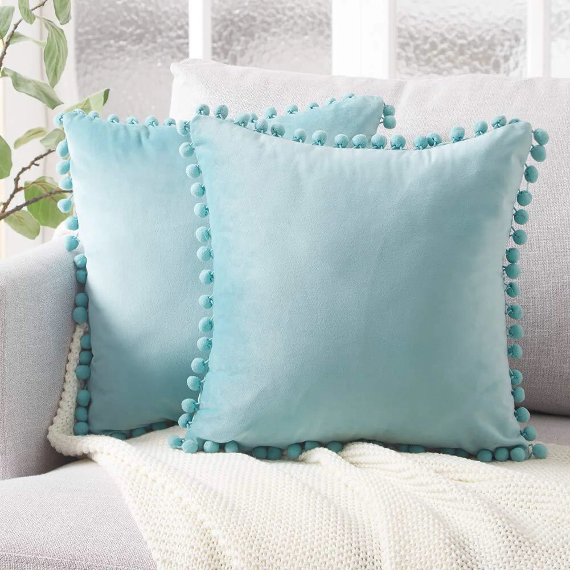 Samt-Kissenbezug – Nordic Design, 45×45 cm
