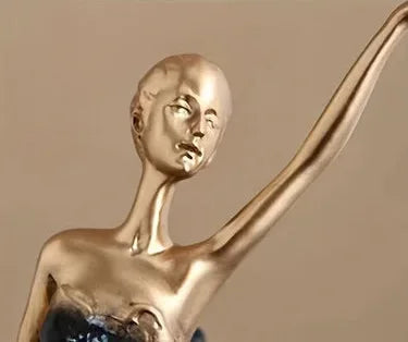 Ballettmädchen Statue – Moderne Harzdeko