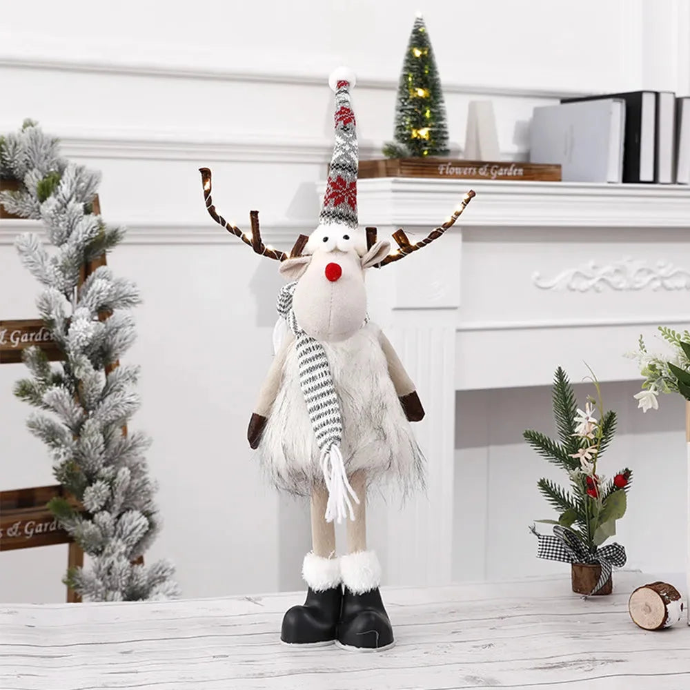 Weihnachtselch Dekoration – Plüschpuppe – Handgefertigt & Verstellbar