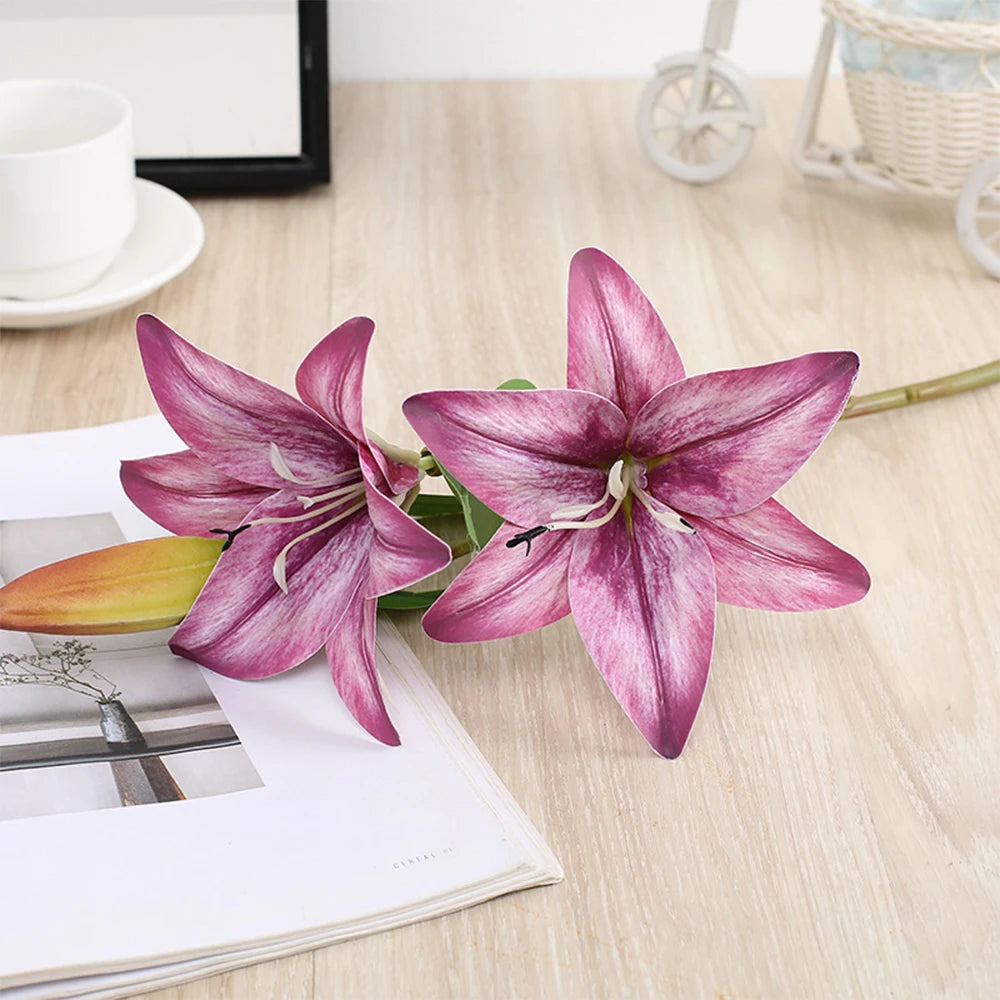 3D Druck Lilie – Elegantes Florales Design – 41cm Heimdeko