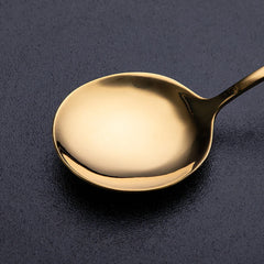 Gold Besteckset – Edelstahl – 24-teilig