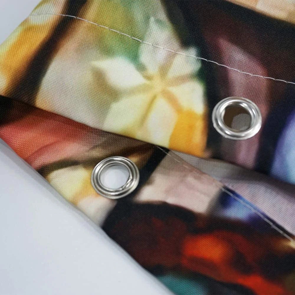 3D Duschvorhang im marokkanischen Stil aus Polyester, mehrfarbig, 180x180 cm