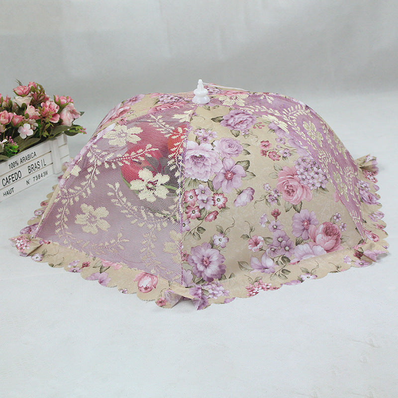 Schirmförmige Speiseabdeckung – Spitze Jacquard – 80 cm Durchmesser