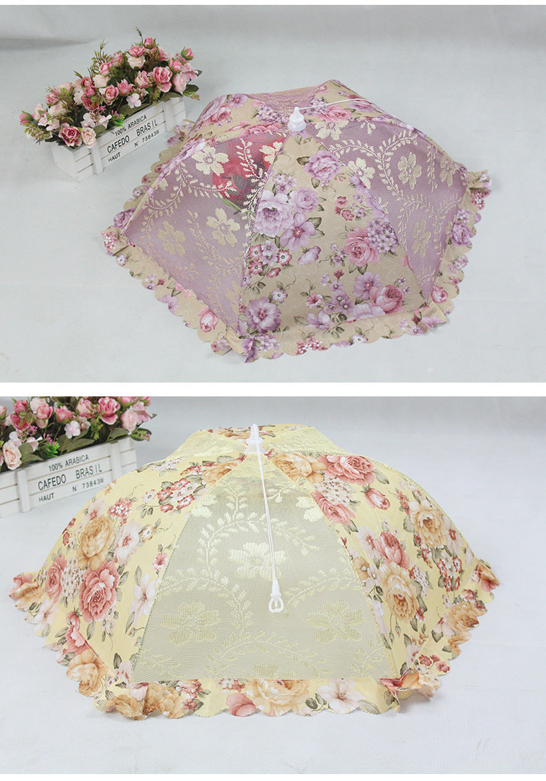 Schirmförmige Speiseabdeckung – Spitze Jacquard – 80 cm Durchmesser