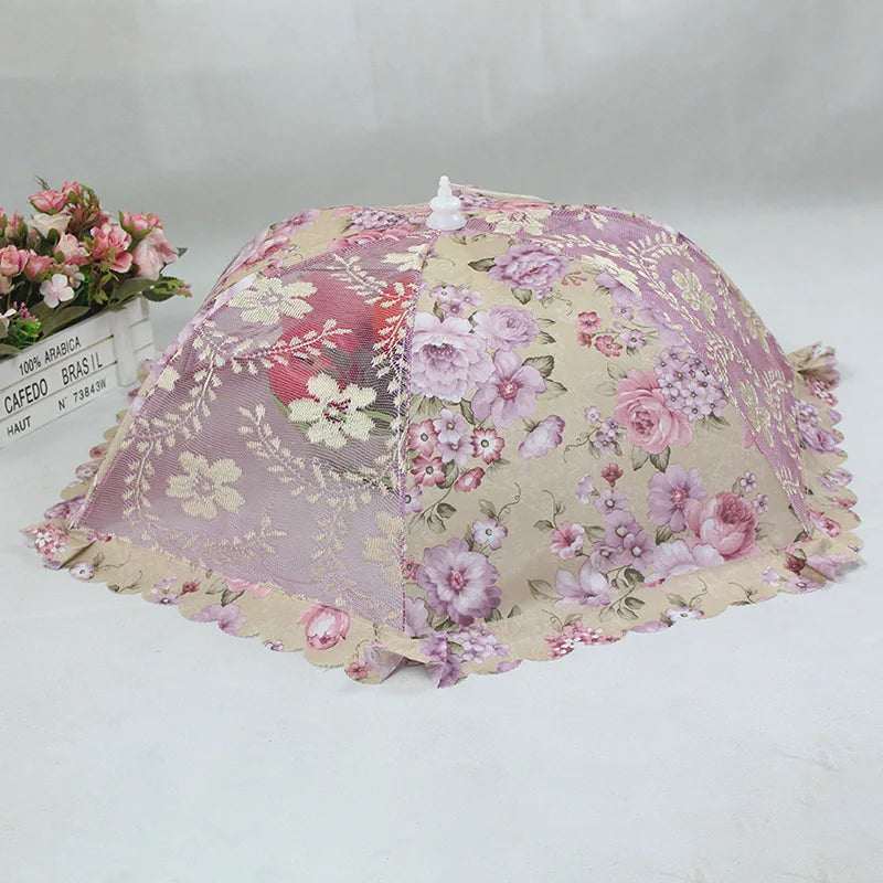 Schirmförmige Speiseabdeckung – Spitze Jacquard – 80 cm Durchmesser