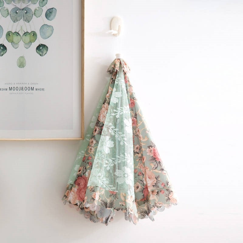 Schirmförmige Speiseabdeckung – Spitze Jacquard – 80 cm Durchmesser