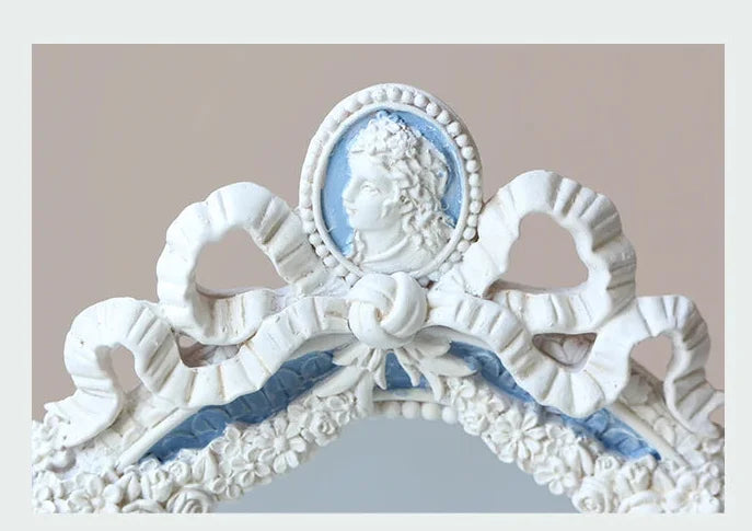 Schminkspiegel – Französisches Rokoko – 9x12cm Rund