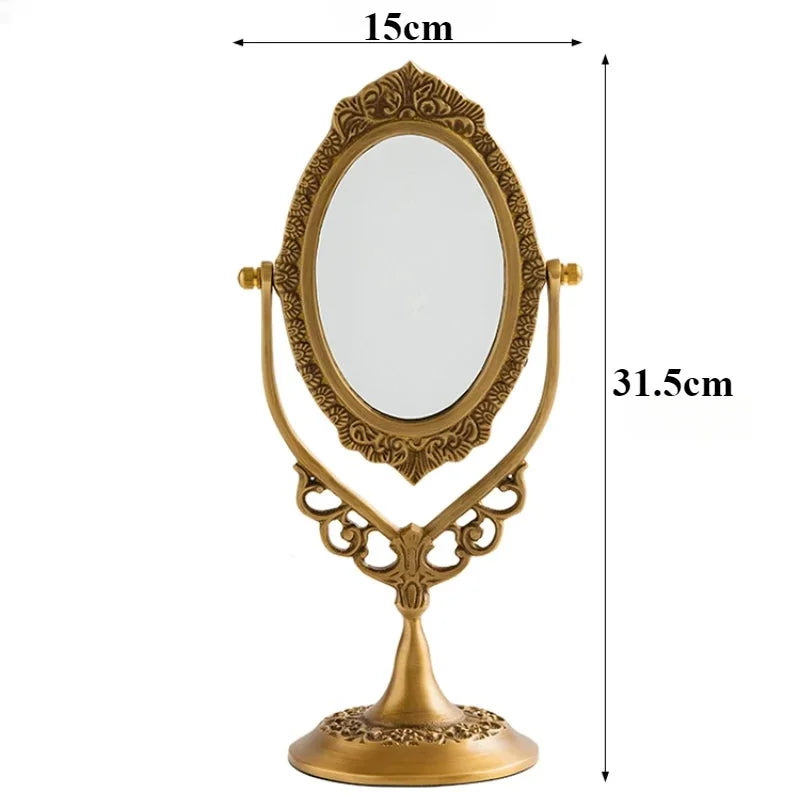 Schminkspiegel – Vintage Messing Design – Europäischer Stil