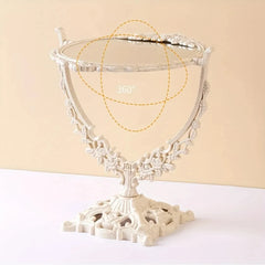 Schminkspiegel – Vintage Oval Design – Beidseitig 31x15 cm