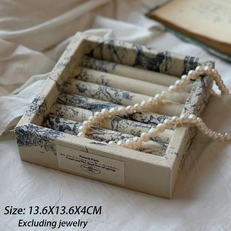 Schmuckdisplay Tablett – Künstlerisches Leinen-Design, Verschiedene Grössen