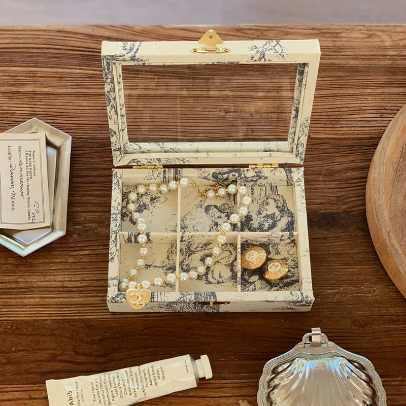 Schmuckdisplay Tablett – Künstlerisches Leinen-Design, Verschiedene Grössen