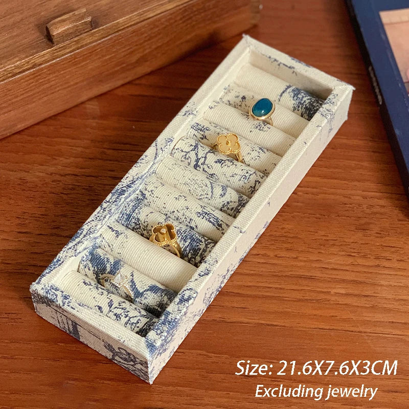 Schmuckdisplay Tablett – Künstlerisches Leinen-Design, Verschiedene Grössen