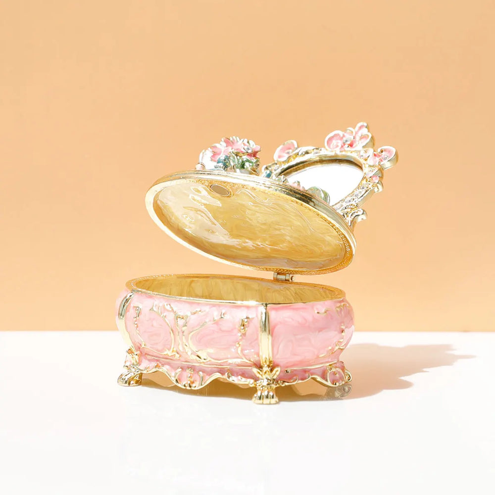 Schmuckkästchen – Handgemalt Emaille – 7x4.8x8.4 cm