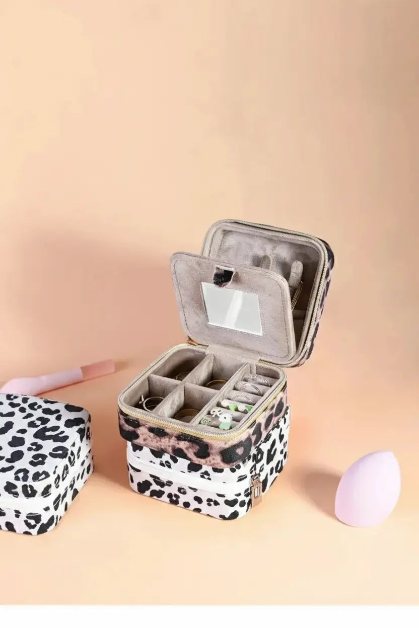 Schmuckkasten – Samtleder – Tragbar und Elegant