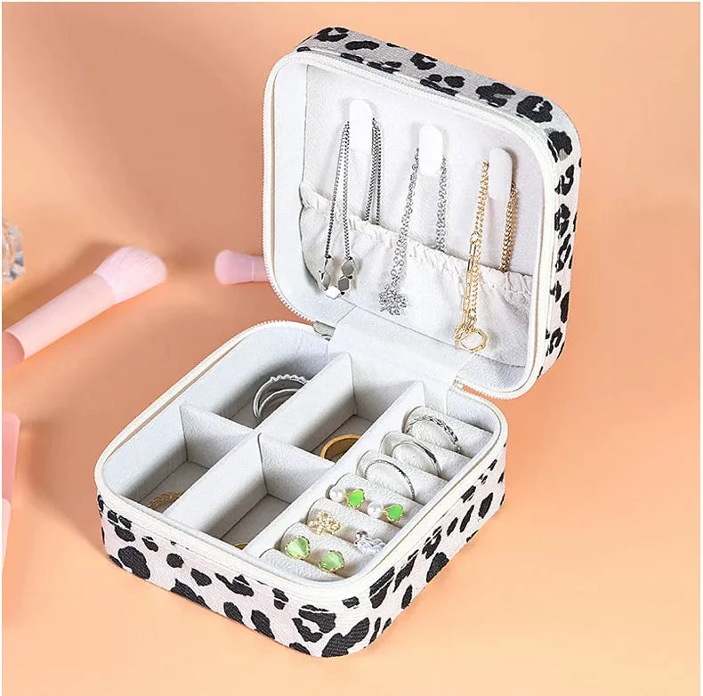 Schmuckkasten – Samtleder – Tragbar und Elegant