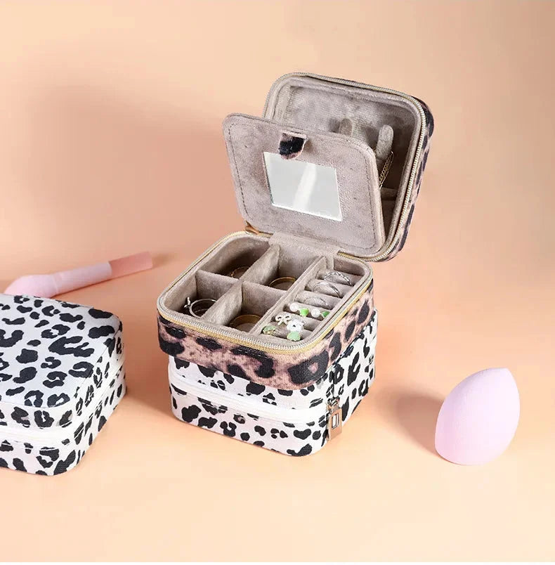 Schmuckkasten – Samtleder – Tragbar und Elegant