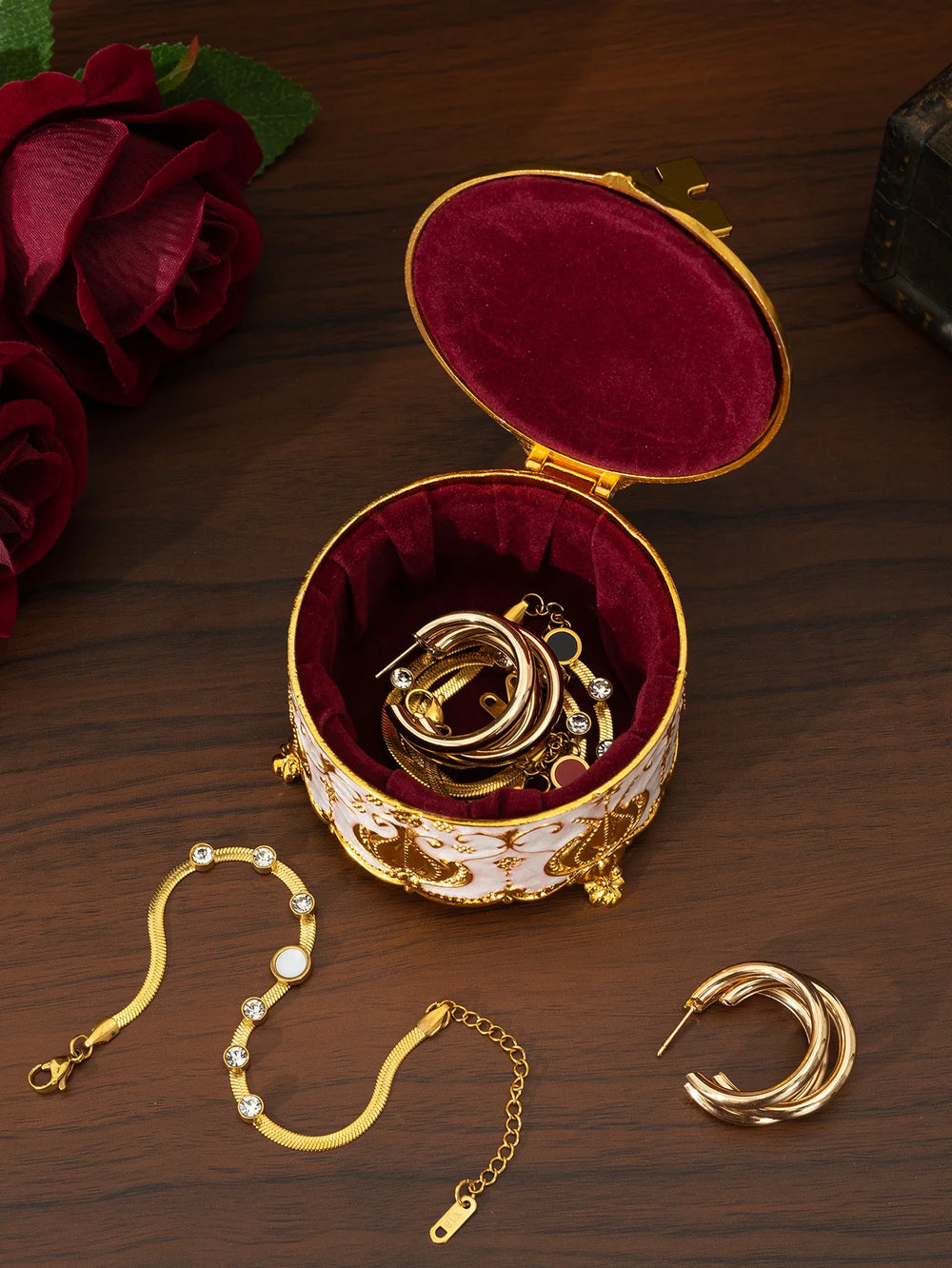 Schmuckschatulle – Handbemalt Bunt – Hochzeitsdeko