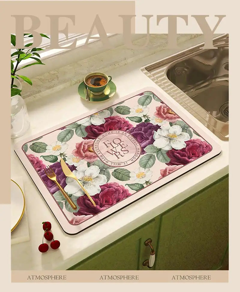 Schnell trocknende Matten – Diatom Mud Stil – 40x50 cm