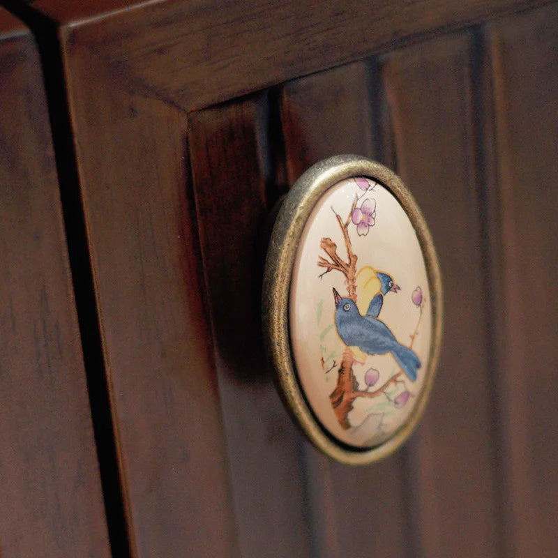 Schrankknopf – Antikes Keramikdesign 96mm