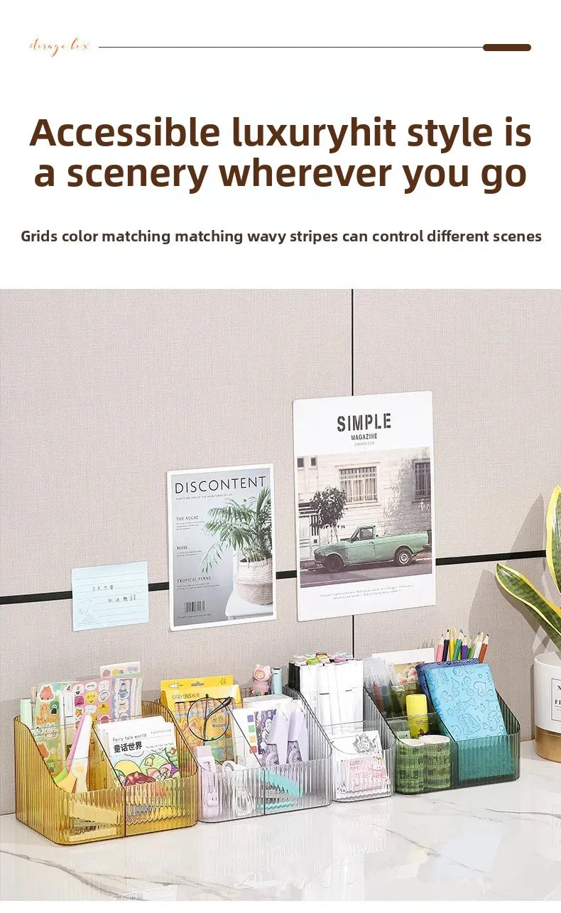 Schreibtischorganizer – Luxuriös Transparentes Design