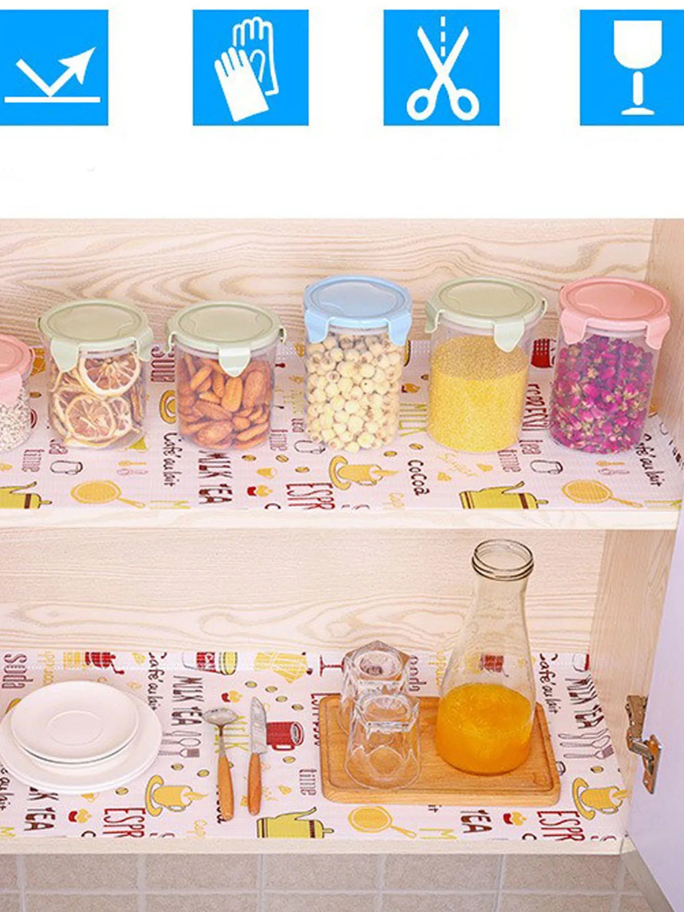 Schubladenunterlage – Japanisches Design – 30x200CM