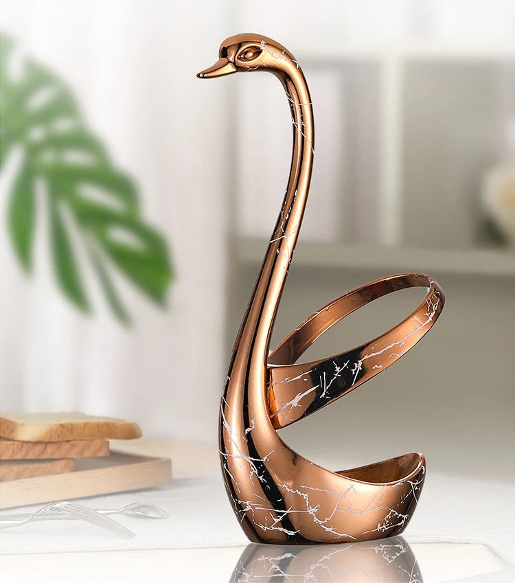 Schwan Besteckständer – Eleganter Edelstahl – Tischdekoration