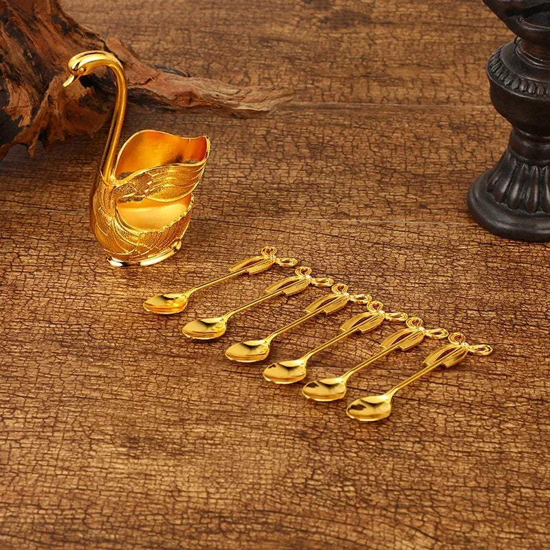 Schwan Besteckständer – Eleganter Edelstahl – Tischdekoration