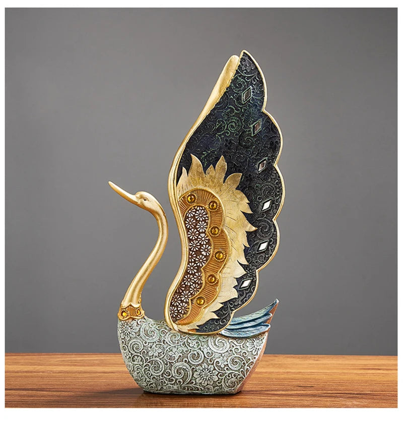 Schwan-Resin-Ornament – Kunstvolles Design, Grössen