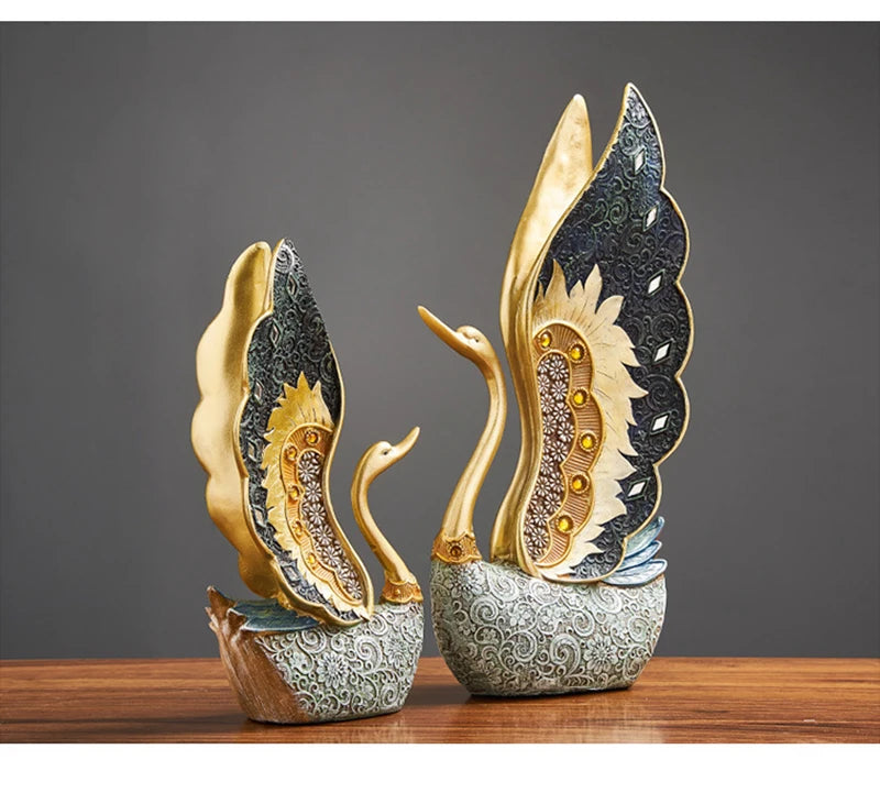 Schwan-Resin-Ornament – Kunstvolles Design, Grössen