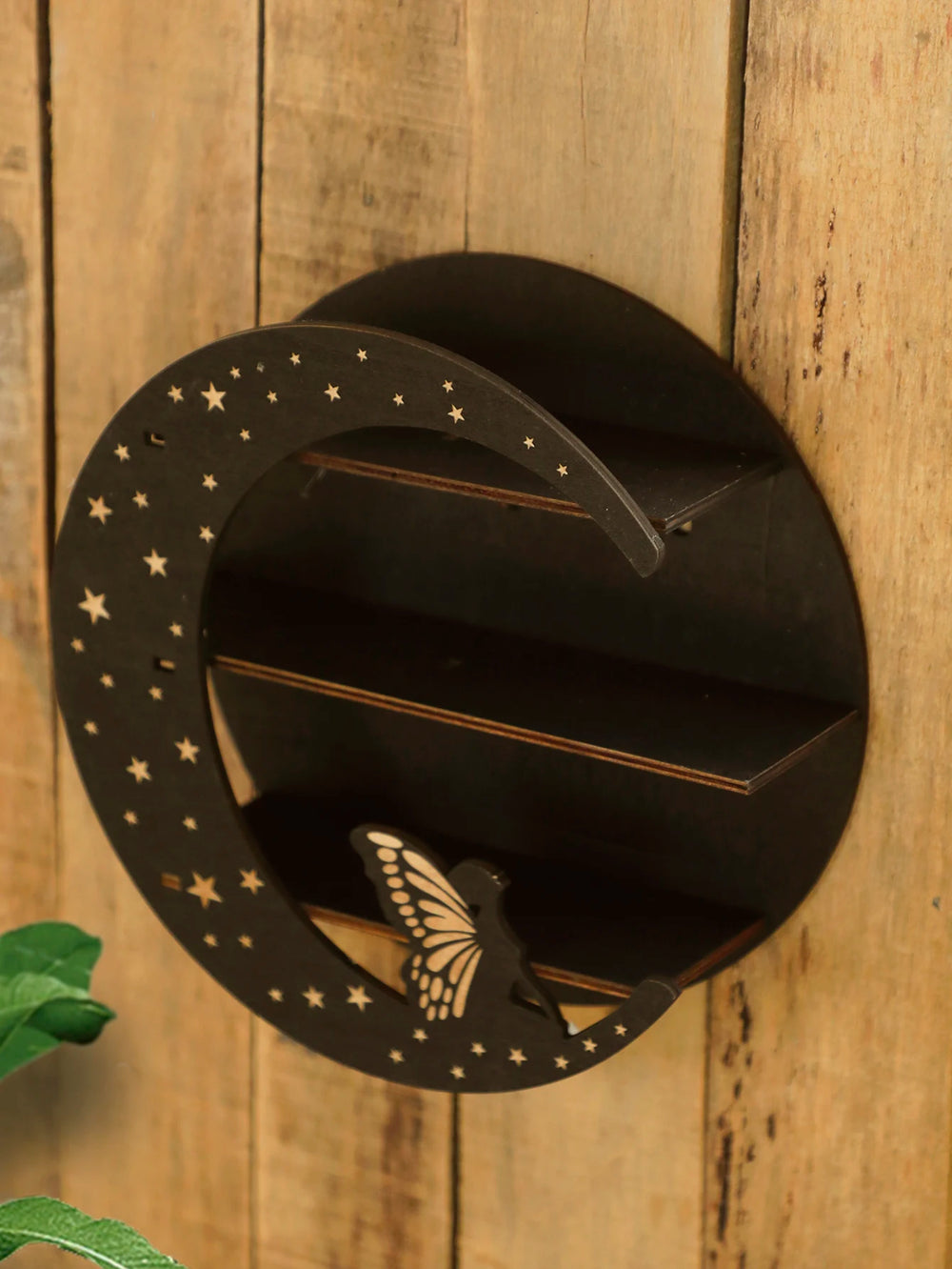 Schweberegal - Modernes Holzdesign - Für Steine & Kerzen