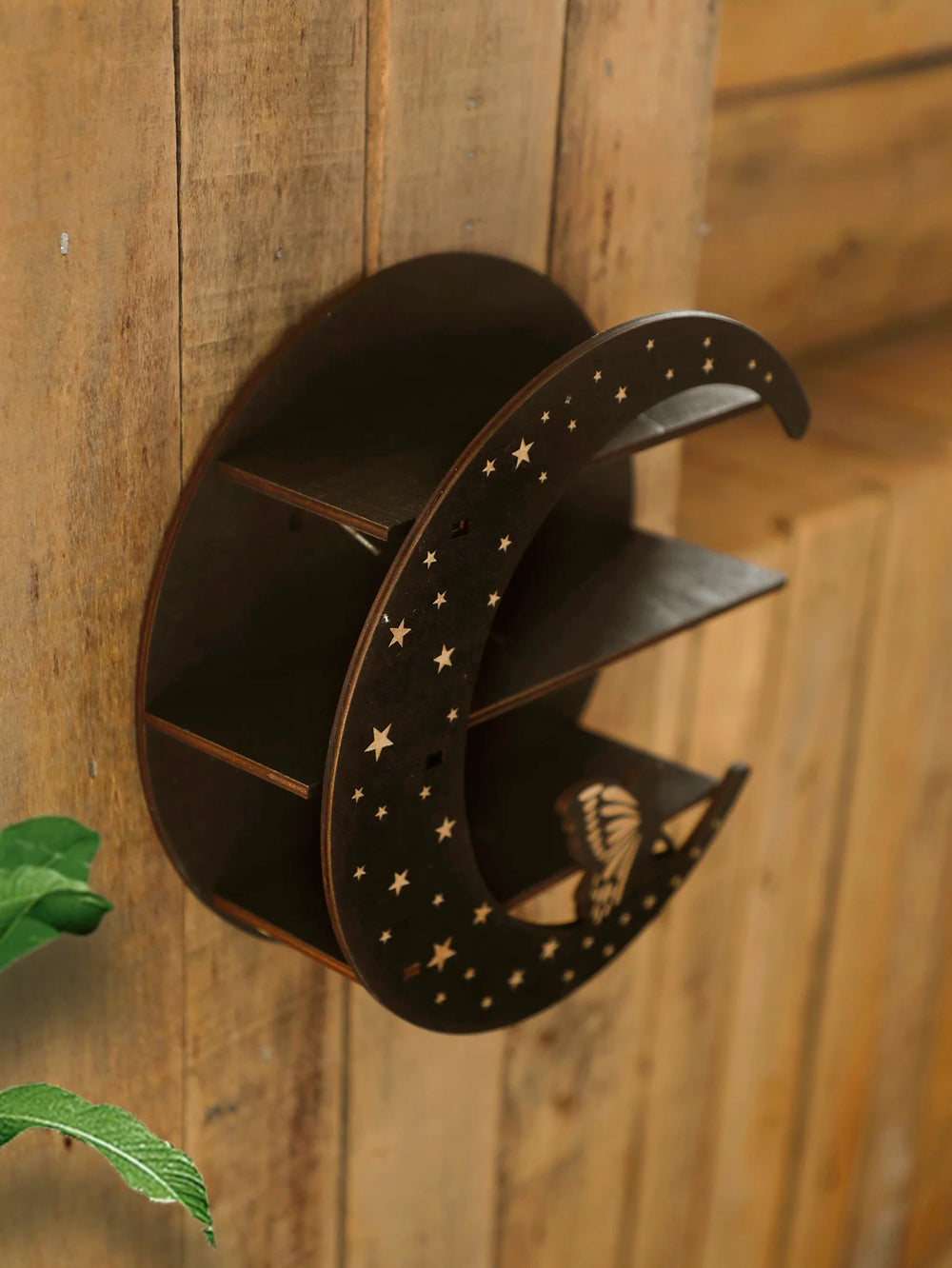 Schweberegal - Modernes Holzdesign - Für Steine & Kerzen