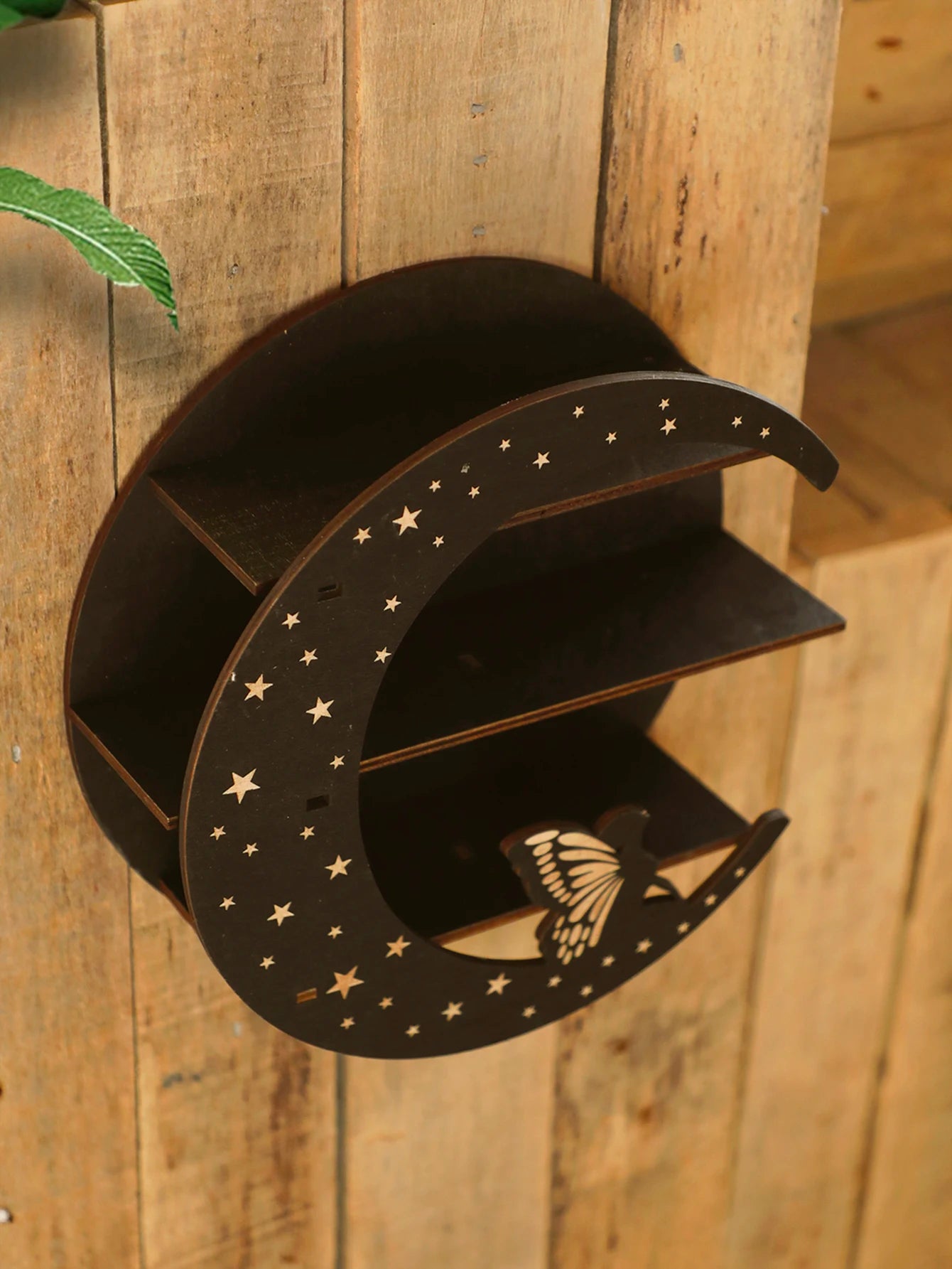 Schweberegal - Modernes Holzdesign - Für Steine & Kerzen