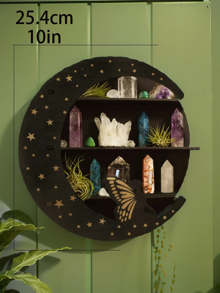 Schweberegal - Modernes Holzdesign - Für Steine & Kerzen