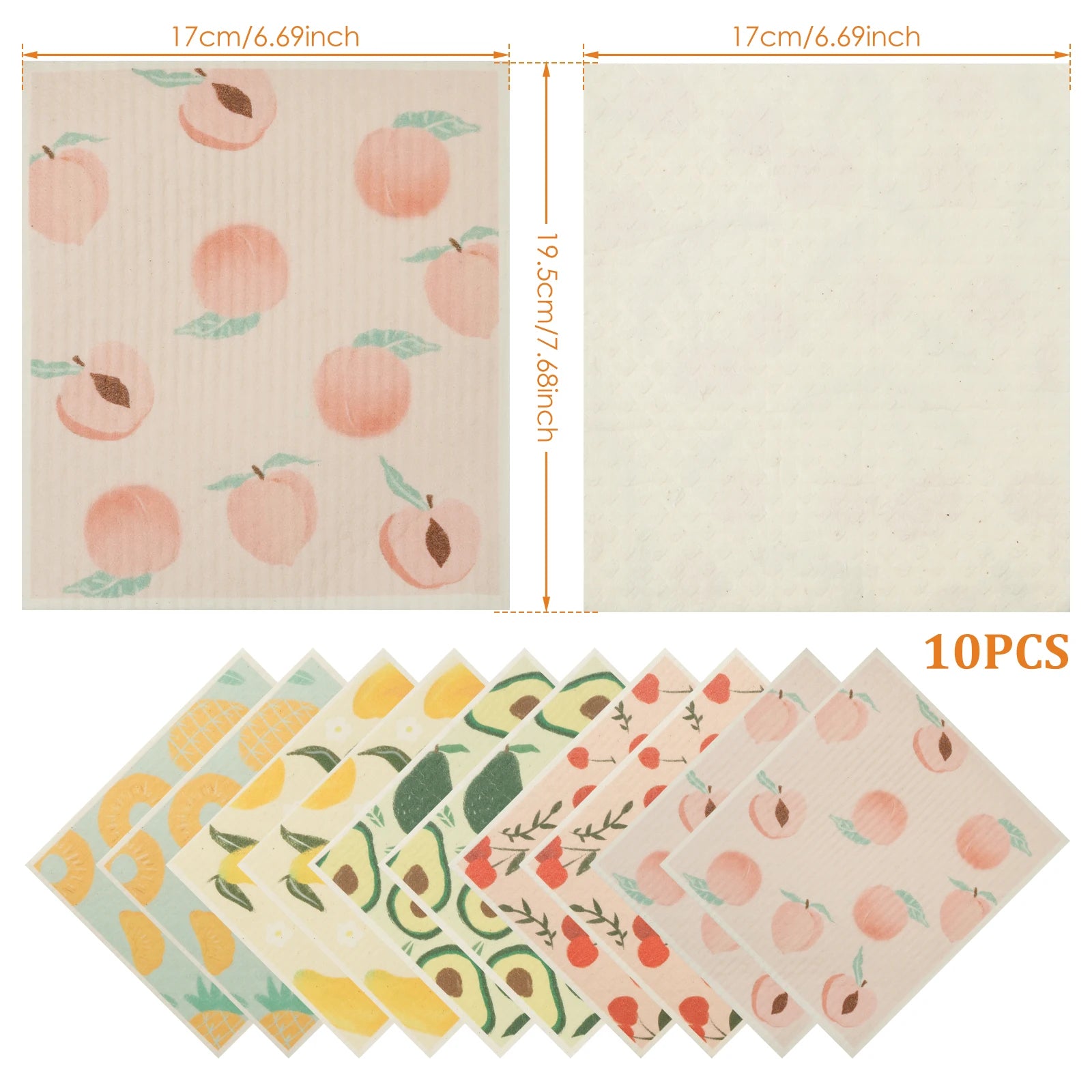 Schwedische Wischtücher – Öko-Design – 17x19.5 cm