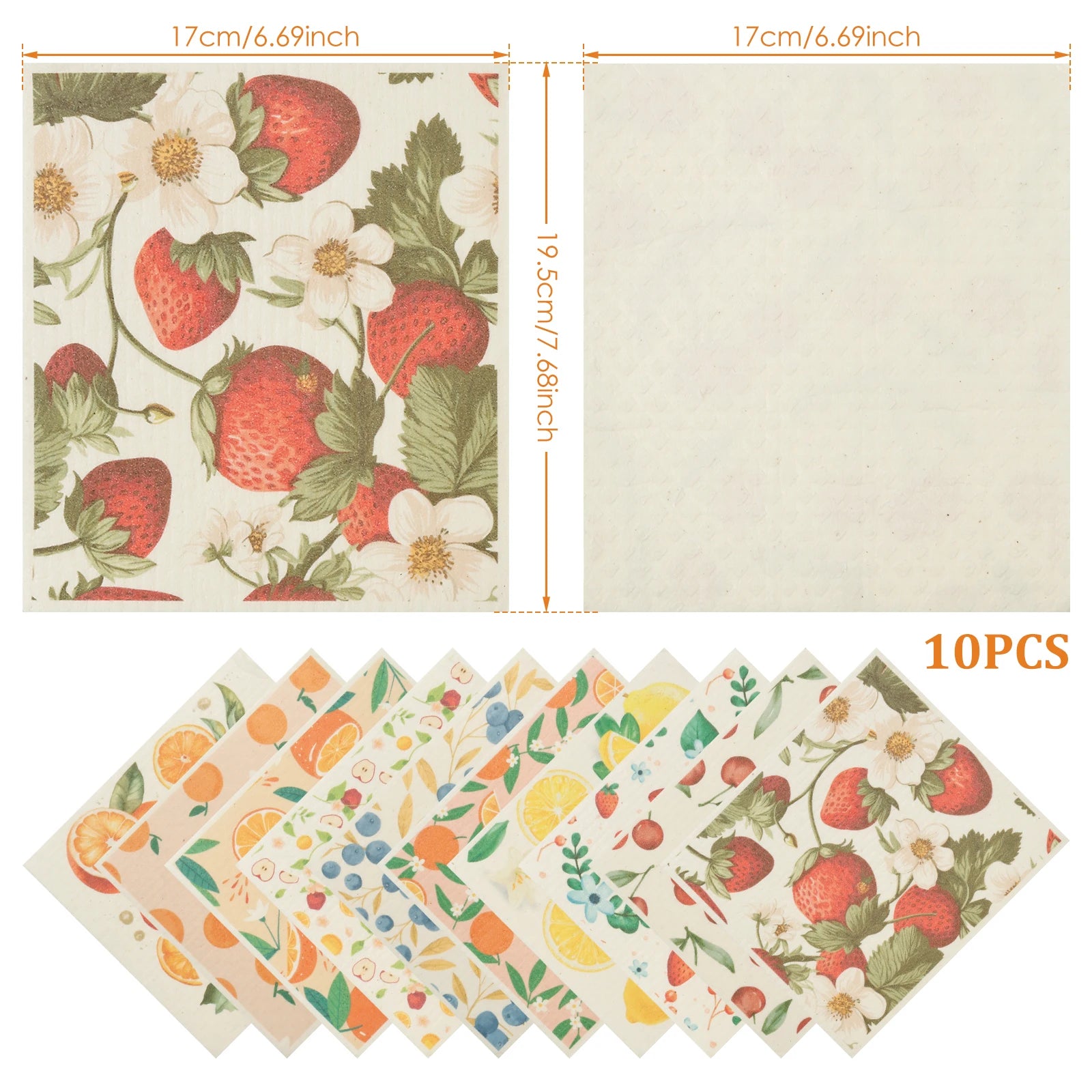 Schwedische Wischtücher – Öko-Design – 17x19.5 cm