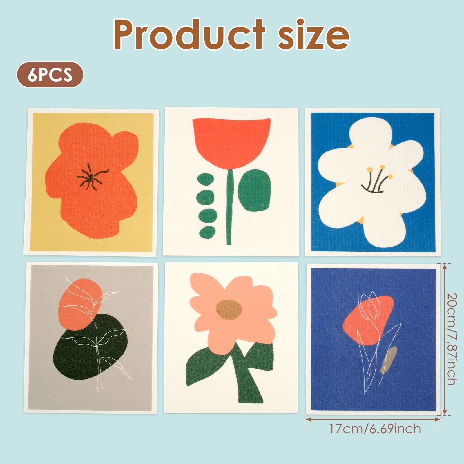 Schwedische Wischtücher – Öko-Design – 17x19.5 cm