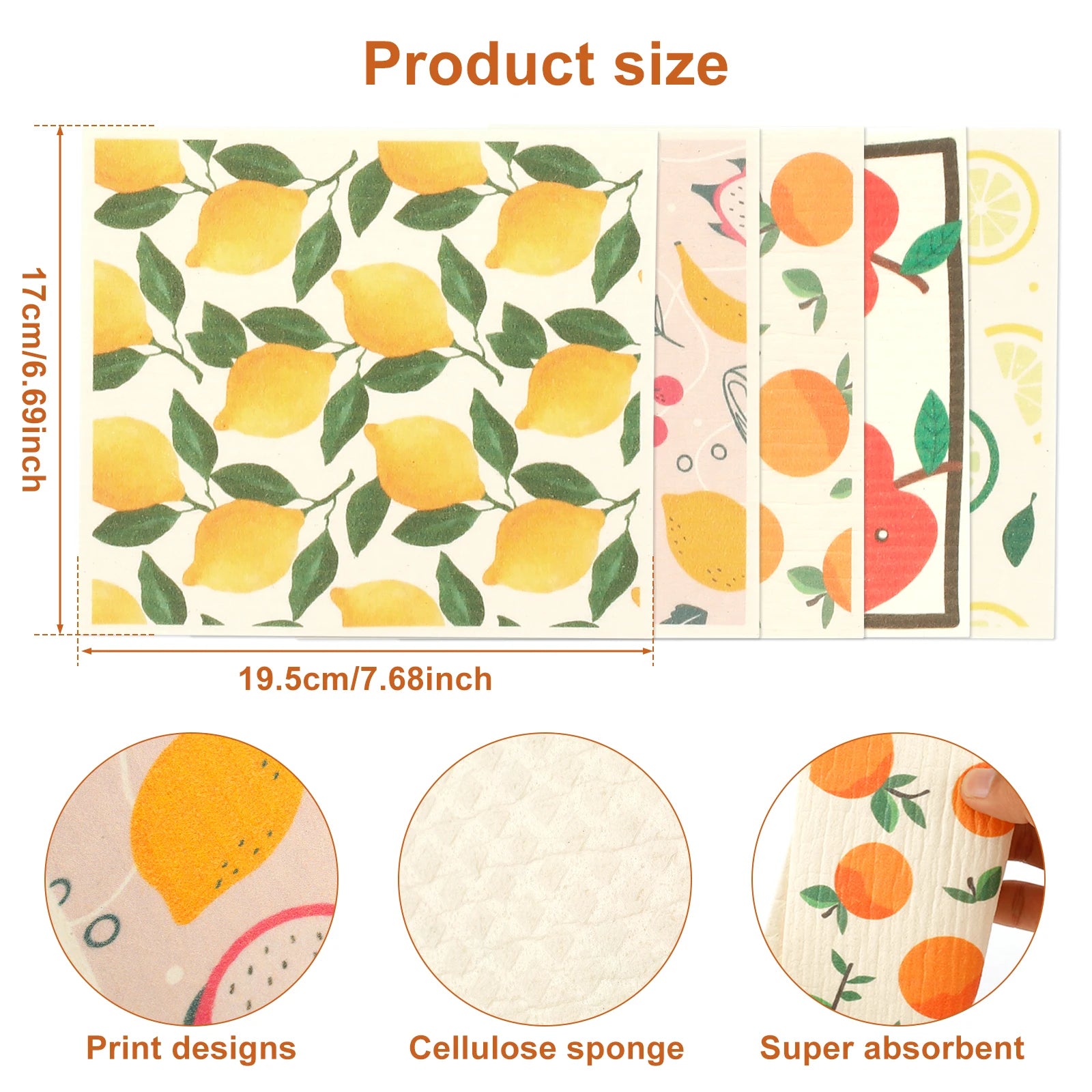 Schwedische Wischtücher – Öko-Design – 17x19.5 cm