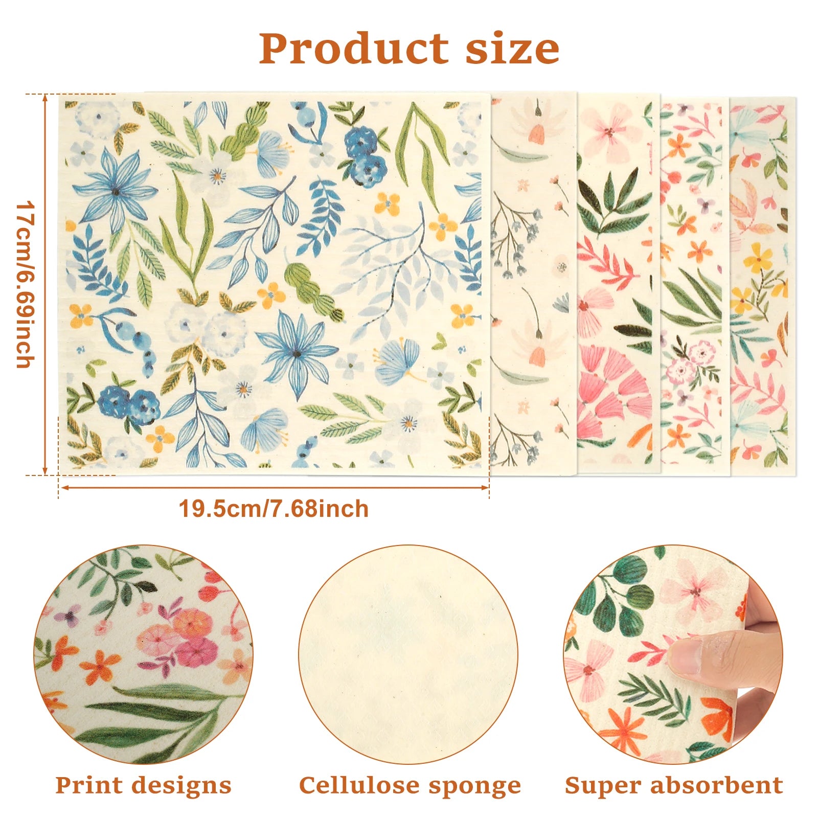 Schwedische Wischtücher – Öko-Design – 17x19.5 cm