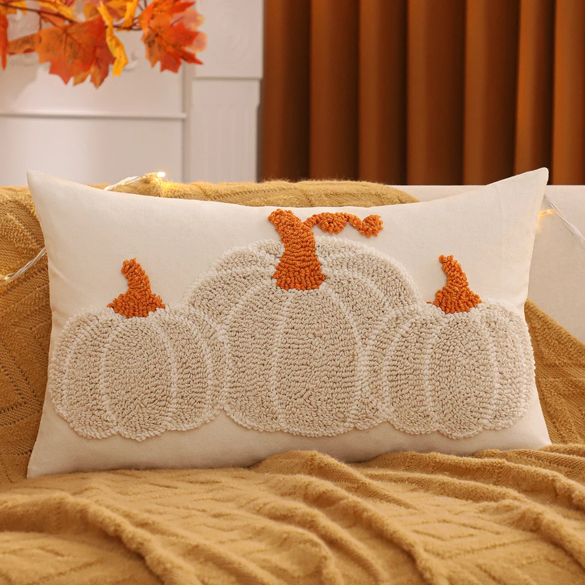 Halloween Kissenbezug – Kürbis aus Canvas – 30x50cm oder 45cm