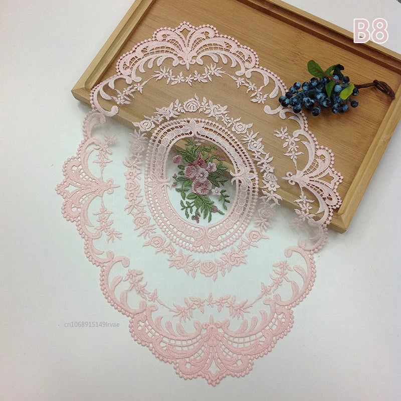 Runde Spitzentischdecke – Moderner Stil – 43x30cm
