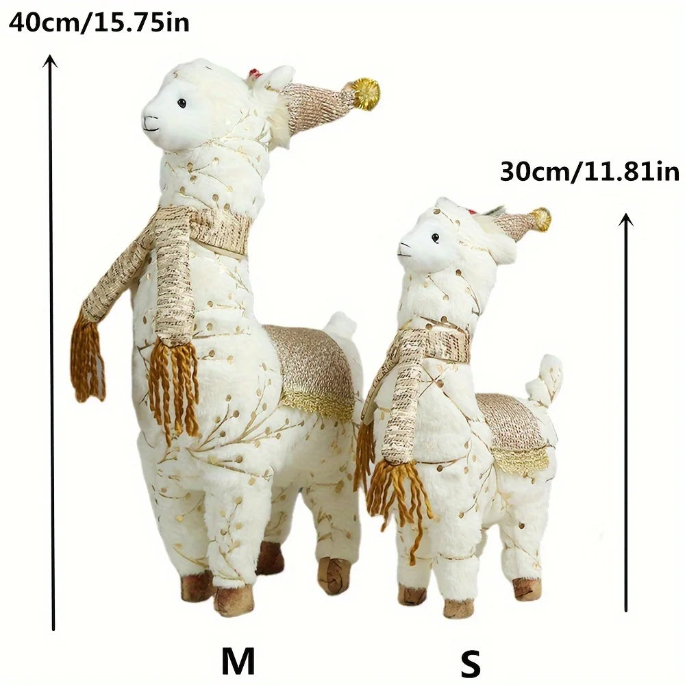 Alpaka Weihnachtsdekoration - Textile Design - 45cm/38cm
