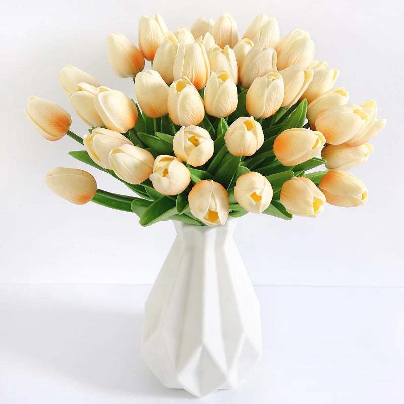 Tulpen Kunstblumenstrauss – Real Touch Schaum – Deko