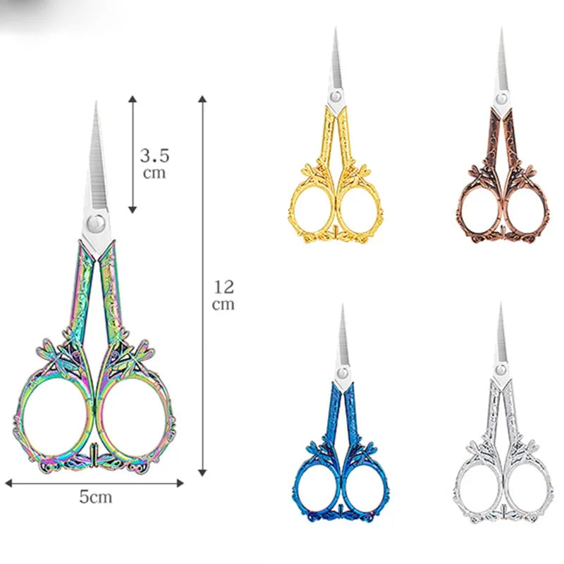 Edelstahl-Schere – Vintage Libellendesign – 12cm