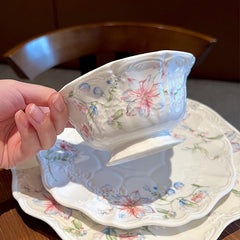 Keramikteller – Französisches Blumendesign – 20.5 cm