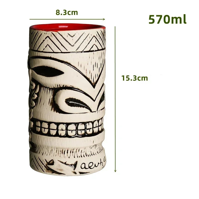 Keramische Tiki-Becher – Amerikanisch Handgemacht – 201-700ml