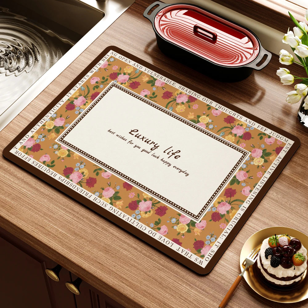 Retro Floral Diatom Matte – Modernes Design 50x80cm