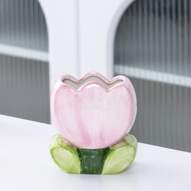 Tulpen Blume Aufbewahrung – Keramik Tisch Schön