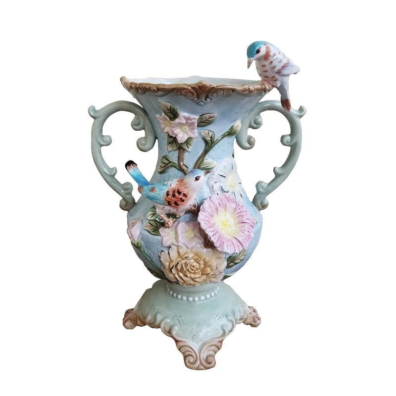 Porzellanvase - Modern Handbemalt - 23x16x33cm