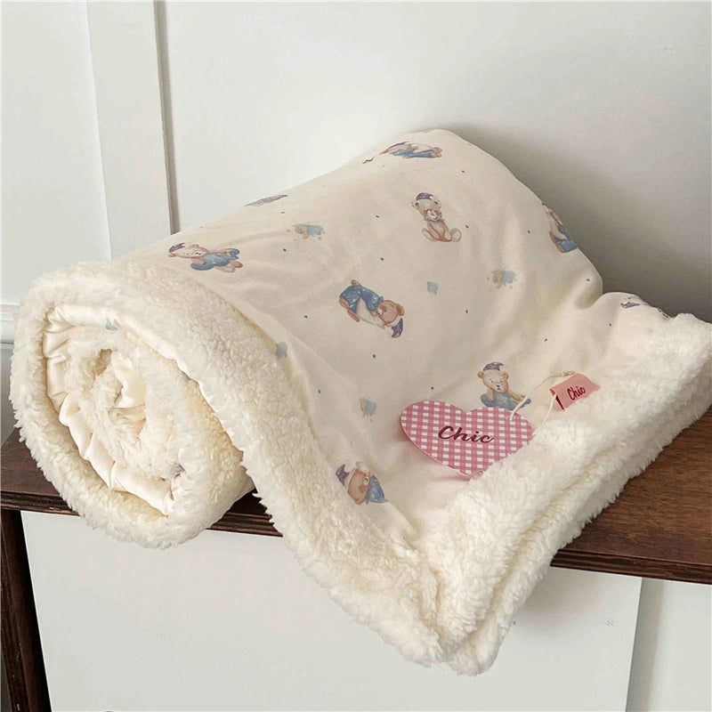 Winterdecke Floral – Koreanischer Stil – 100x150cm